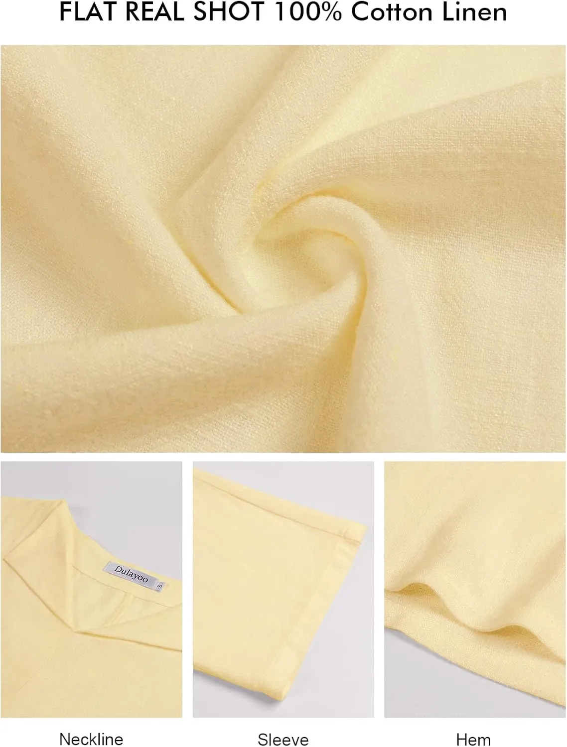 100% Cotton Natural Linen Shirts for Women 2023 Short Sleeve Loose Fit Casual Summer Tops