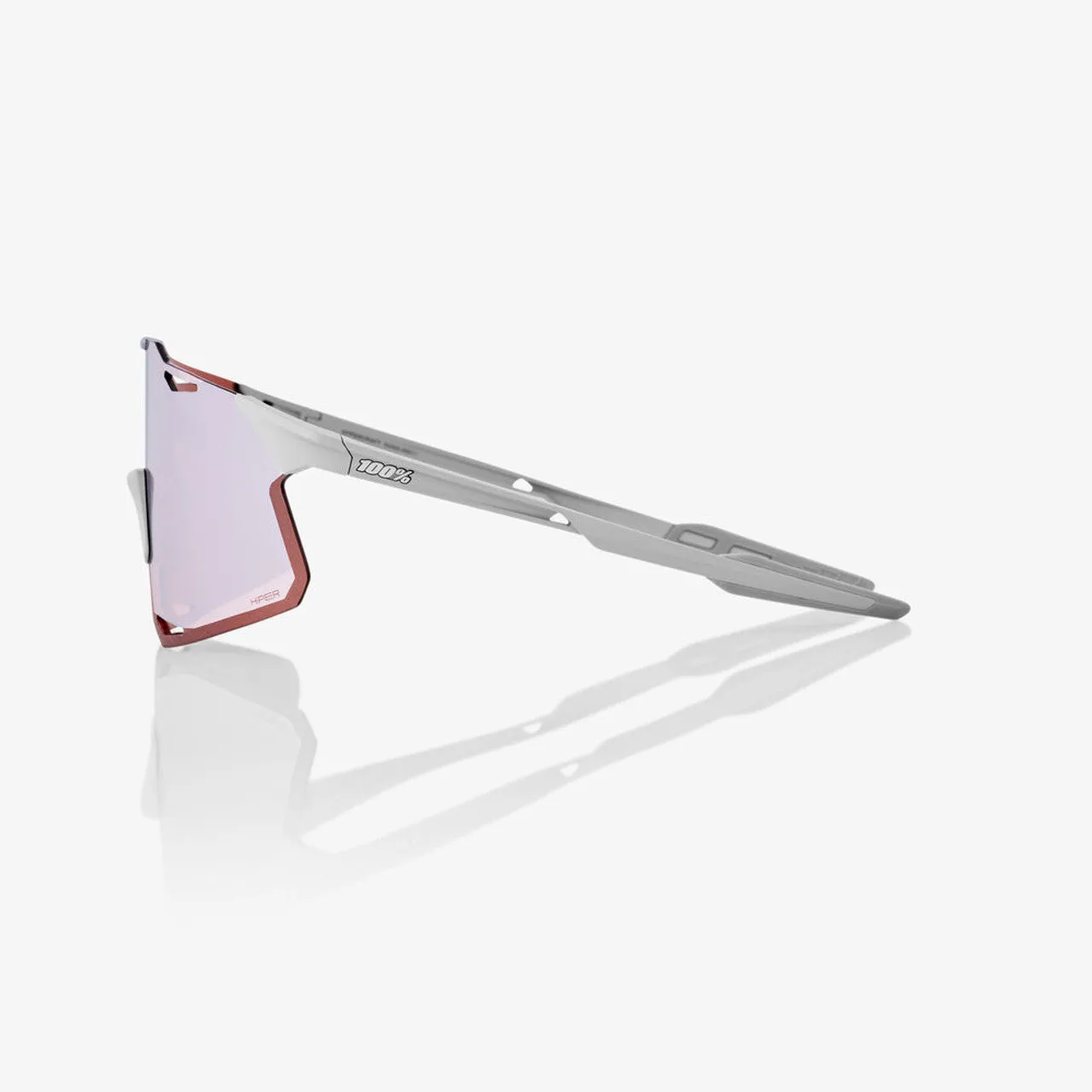 100% Hypercraft Matte Stone Grey, Hiper Crimson Silver Mirror