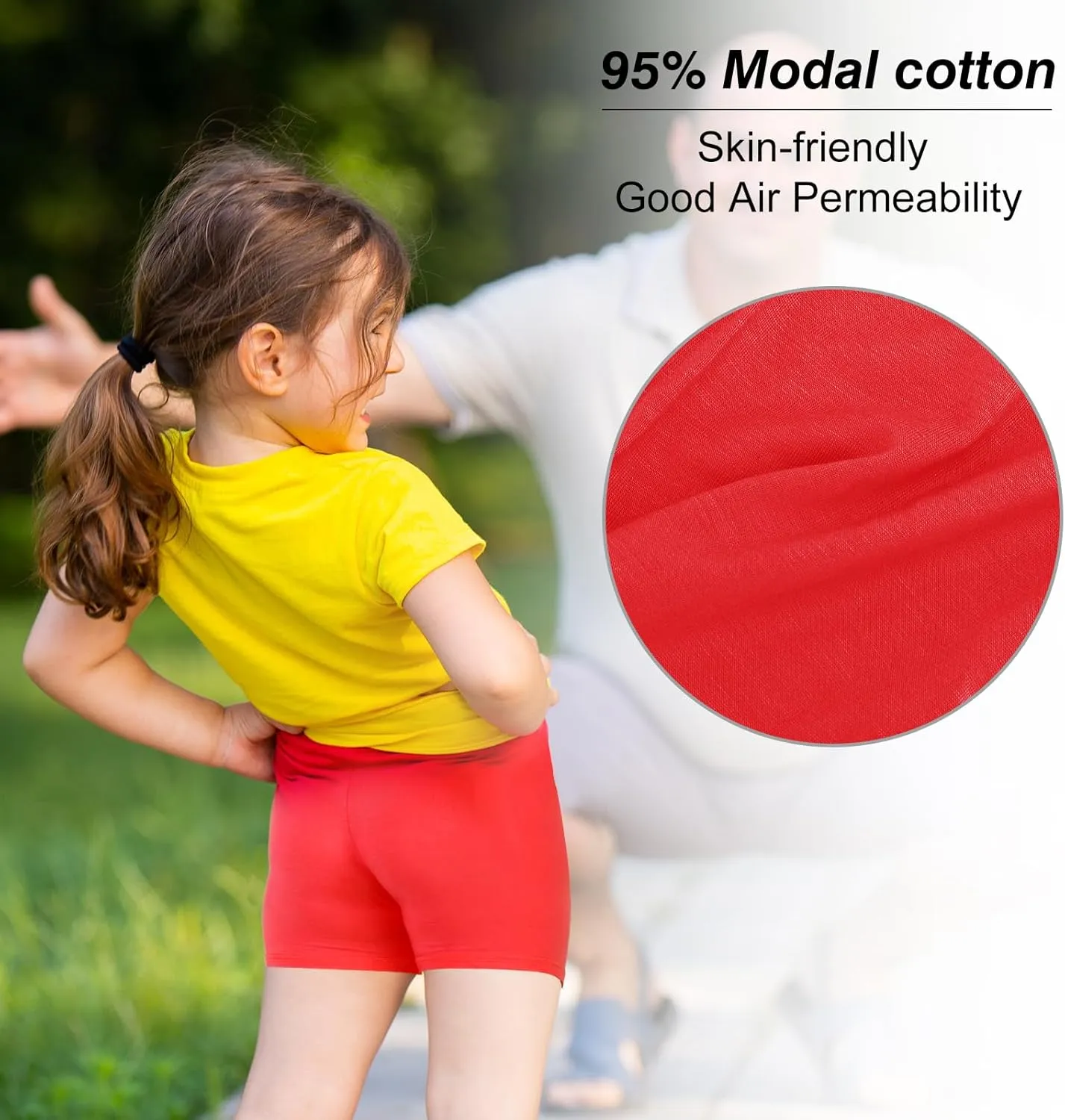 12 Pack Multi - Color Girls Dance Shorts for Toddlers, Breathable & Safe for Biking, Cartwheeling, Yoga, Gymnastics