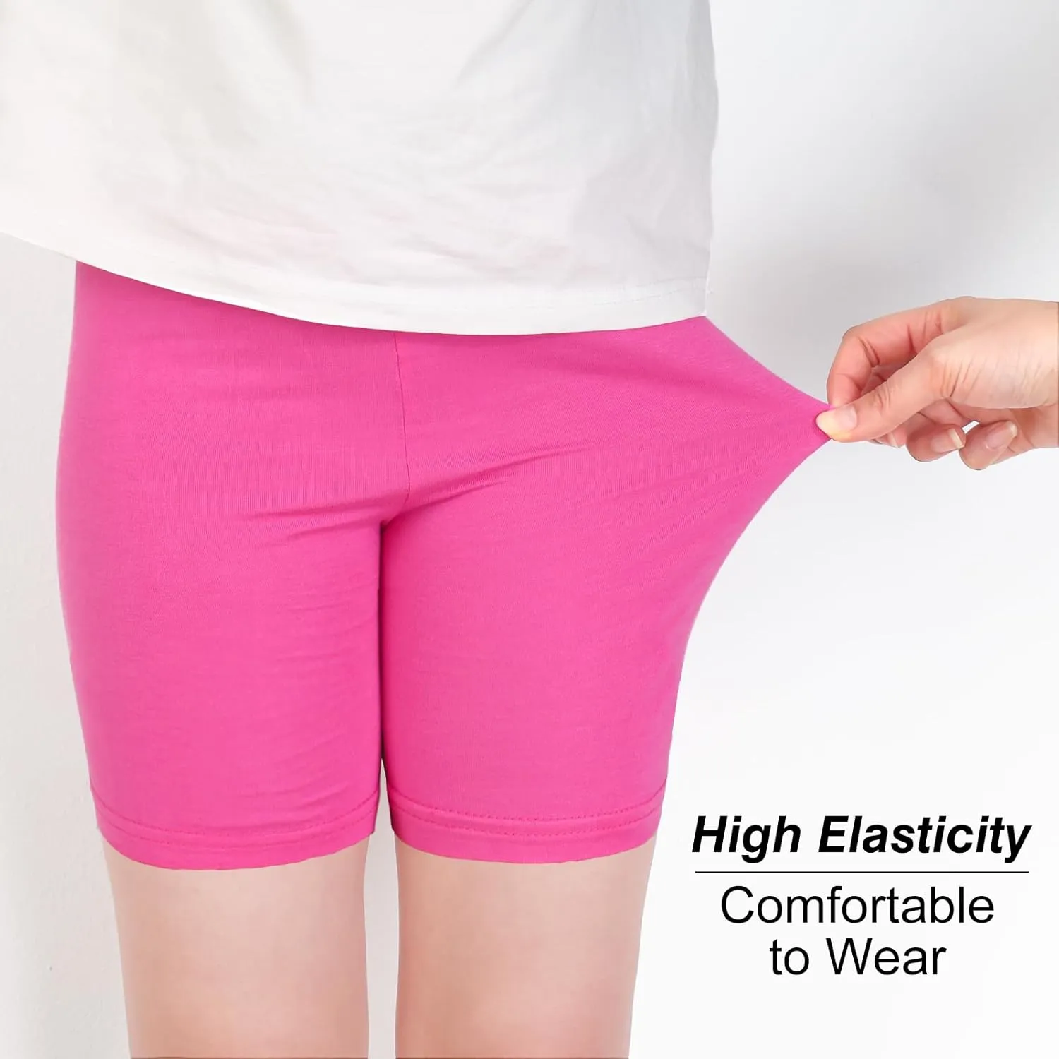 12 Pack Multi - Color Girls Dance Shorts for Toddlers, Breathable & Safe for Biking, Cartwheeling, Yoga, Gymnastics