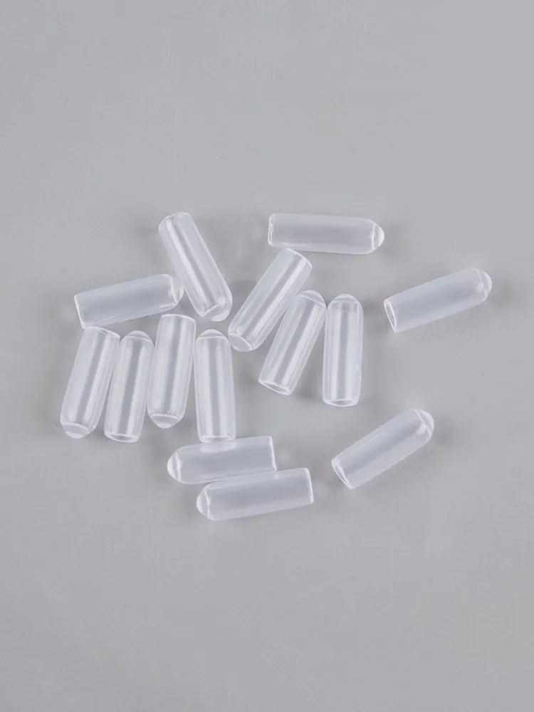 200PCS Medium Size Inner 3.5mm Clear Rubber Tips For The End Of 4mm Metal Headbands To Protect From Hurt,Hairbands Ends