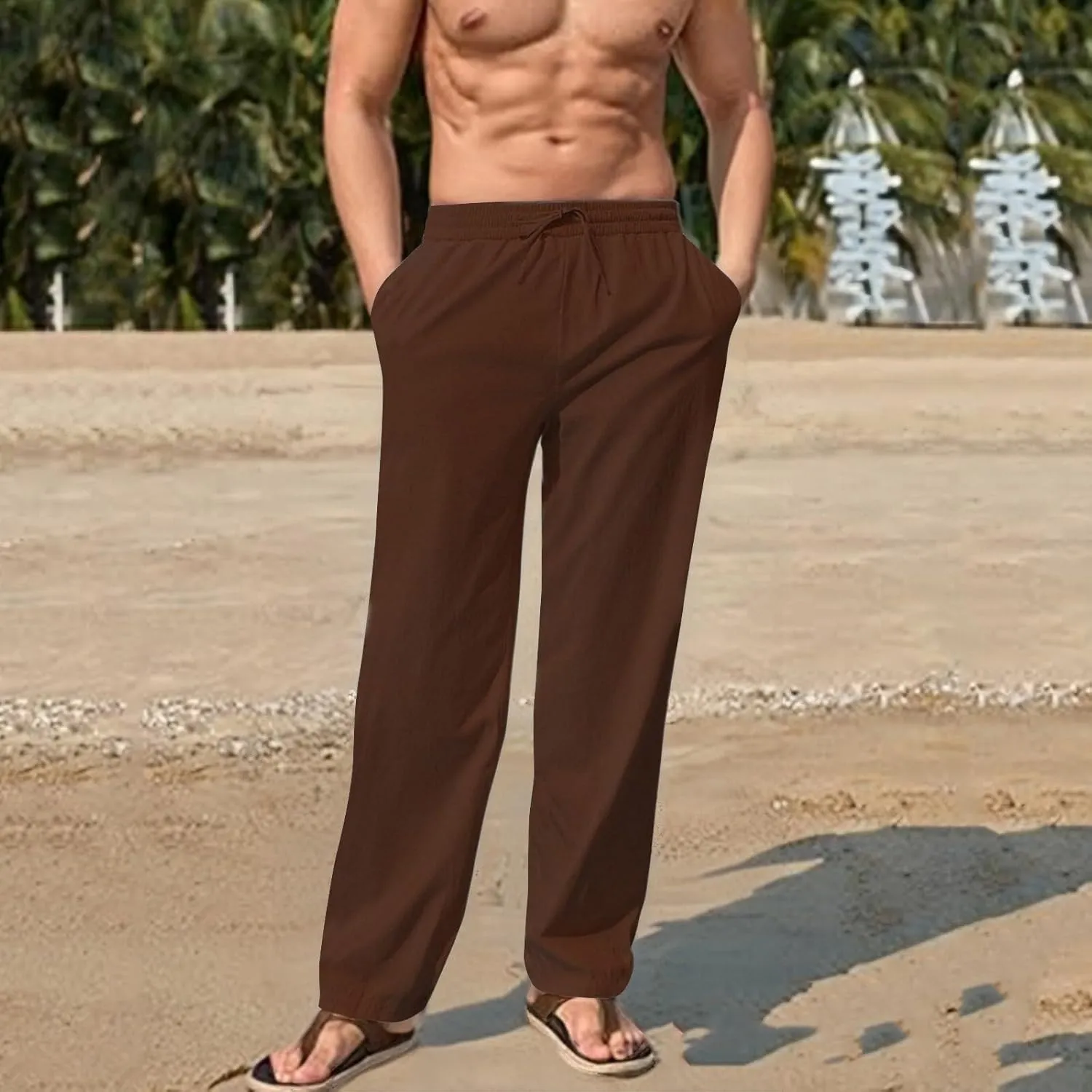2025 Men's Casual Sport Loose Straight Quick Dry Pants