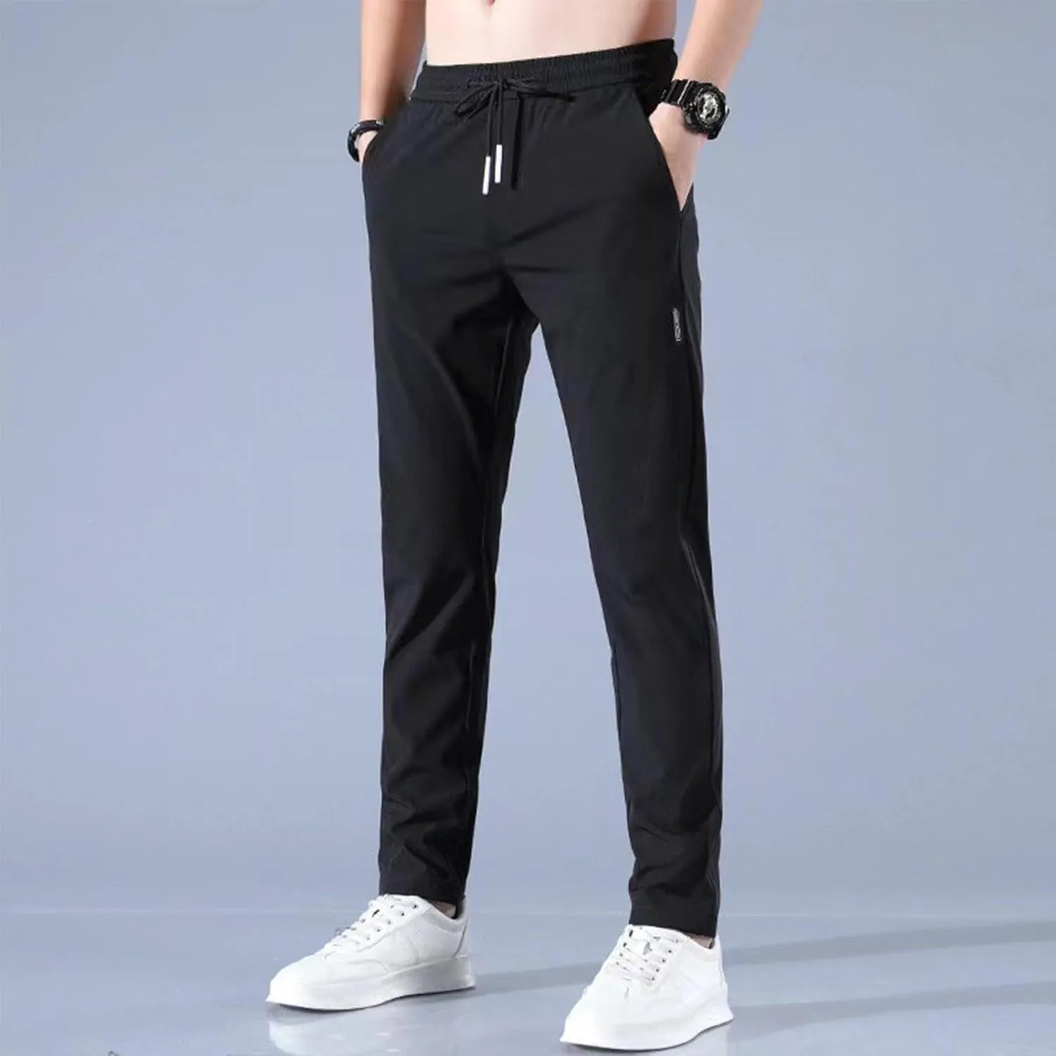 2025 Men's Stretch Pants Summer Casual Breathable Straight Leg Pants