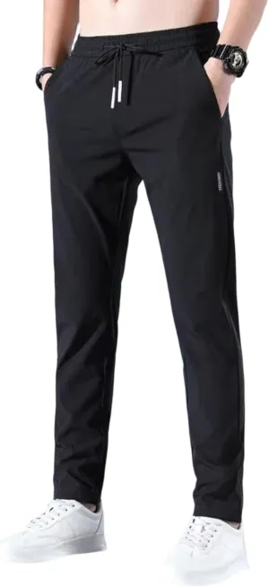 2025 Men's Stretch Pants Summer Casual Breathable Straight Leg Pants