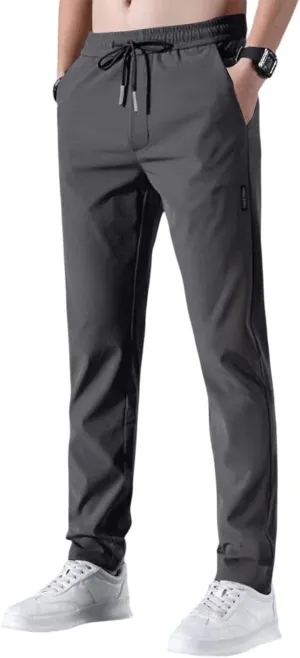 2025 Men's Stretch Pants Summer Casual Breathable Straight Leg Pants