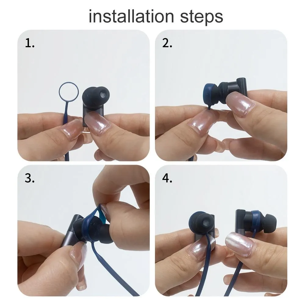 2pcs Silicone Anti-lost Cord for Status Audio Headphones