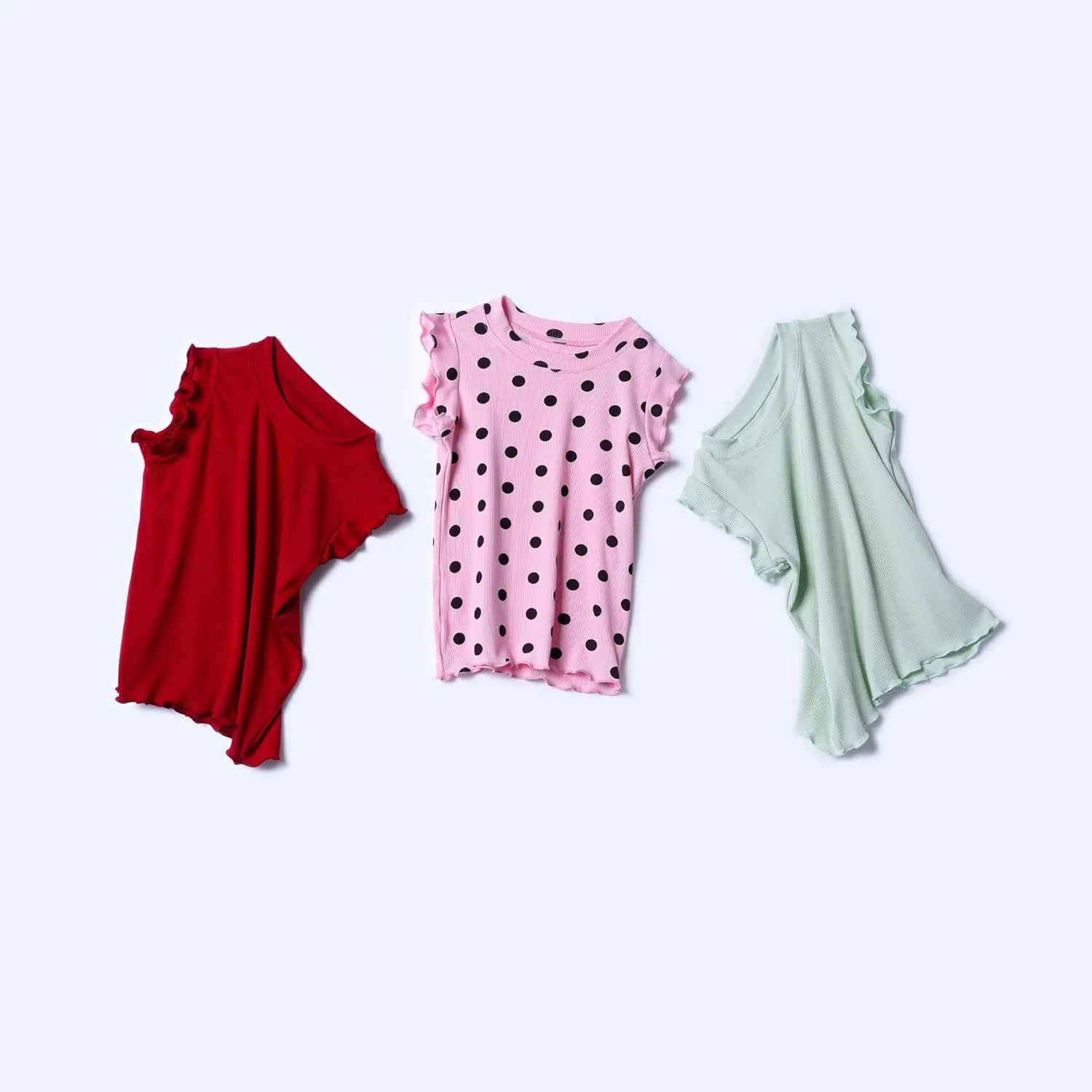 3-Pack Girls Dance & Gymnastics Tank Tops with Buckle Trim Everyday Casual & Versatile Wear for 4-10Y