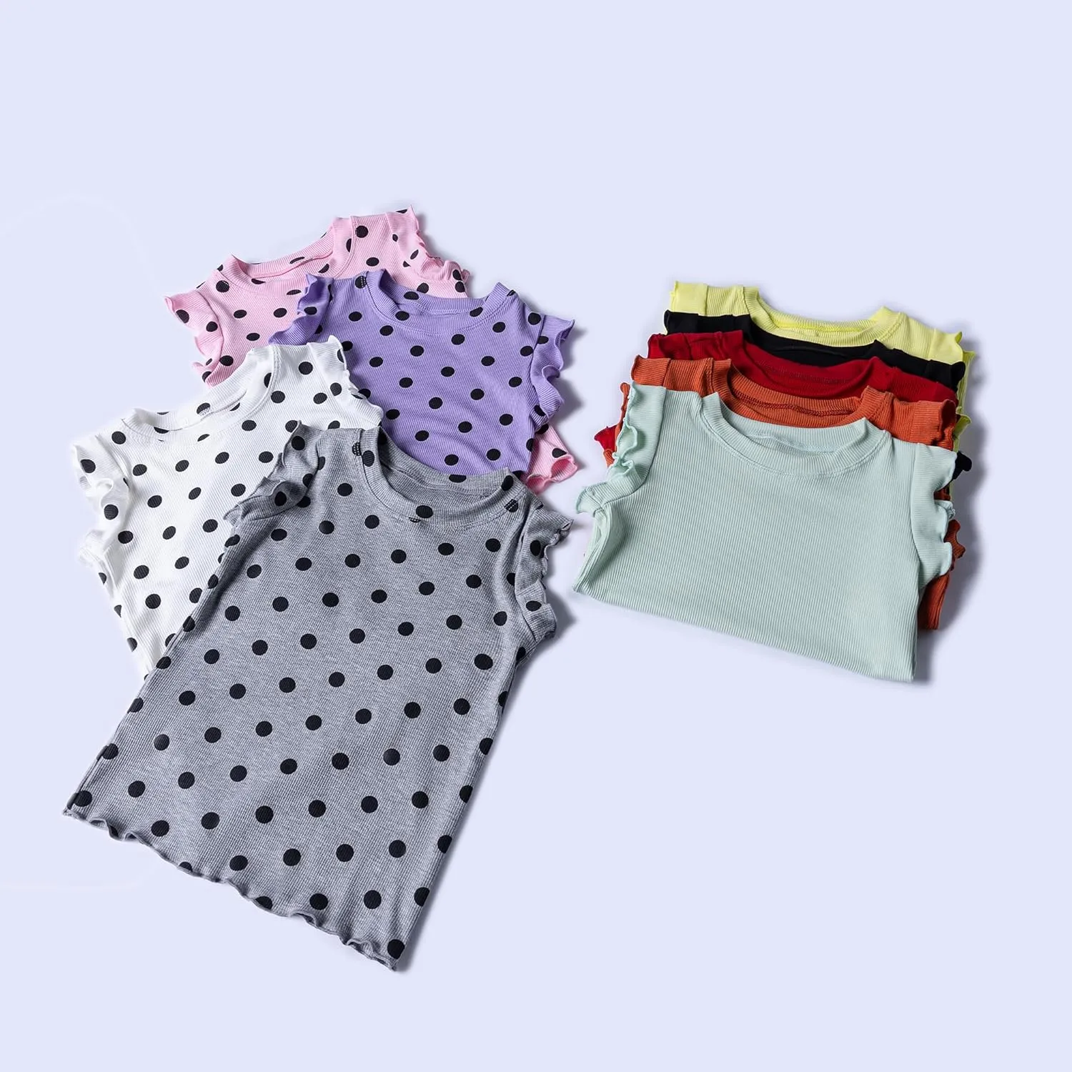 3-Pack Girls Dance & Gymnastics Tank Tops with Buckle Trim Everyday Casual & Versatile Wear for 4-10Y