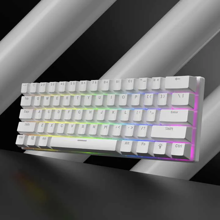 60 في المئة لوحة مفاتيح الألعاب الميكانيكية مريح . 60% Mechanical Gaming Keyboard Comfortable Durable