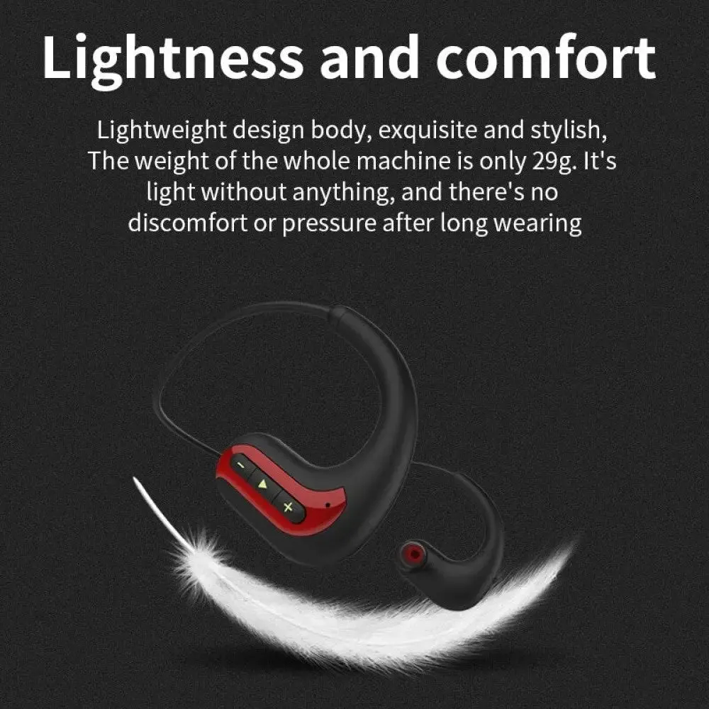 8gb Wireless Bluetooth Mp3 Music Player Waterproof Swimming Diving Headset Earphones for Huawei