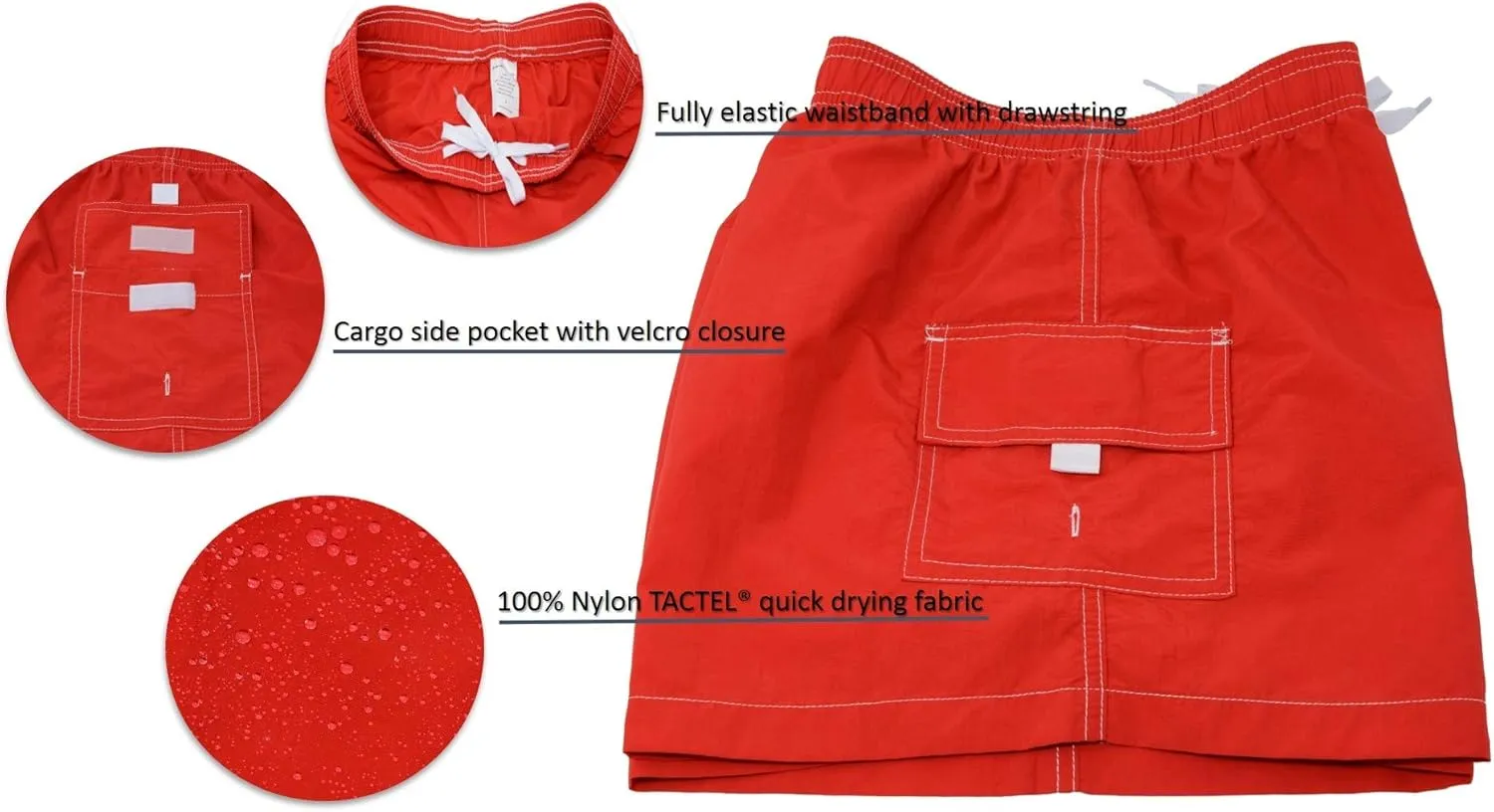 Adoretex Women's Guard Quick Dry Swim Board Shorts Swimsuit