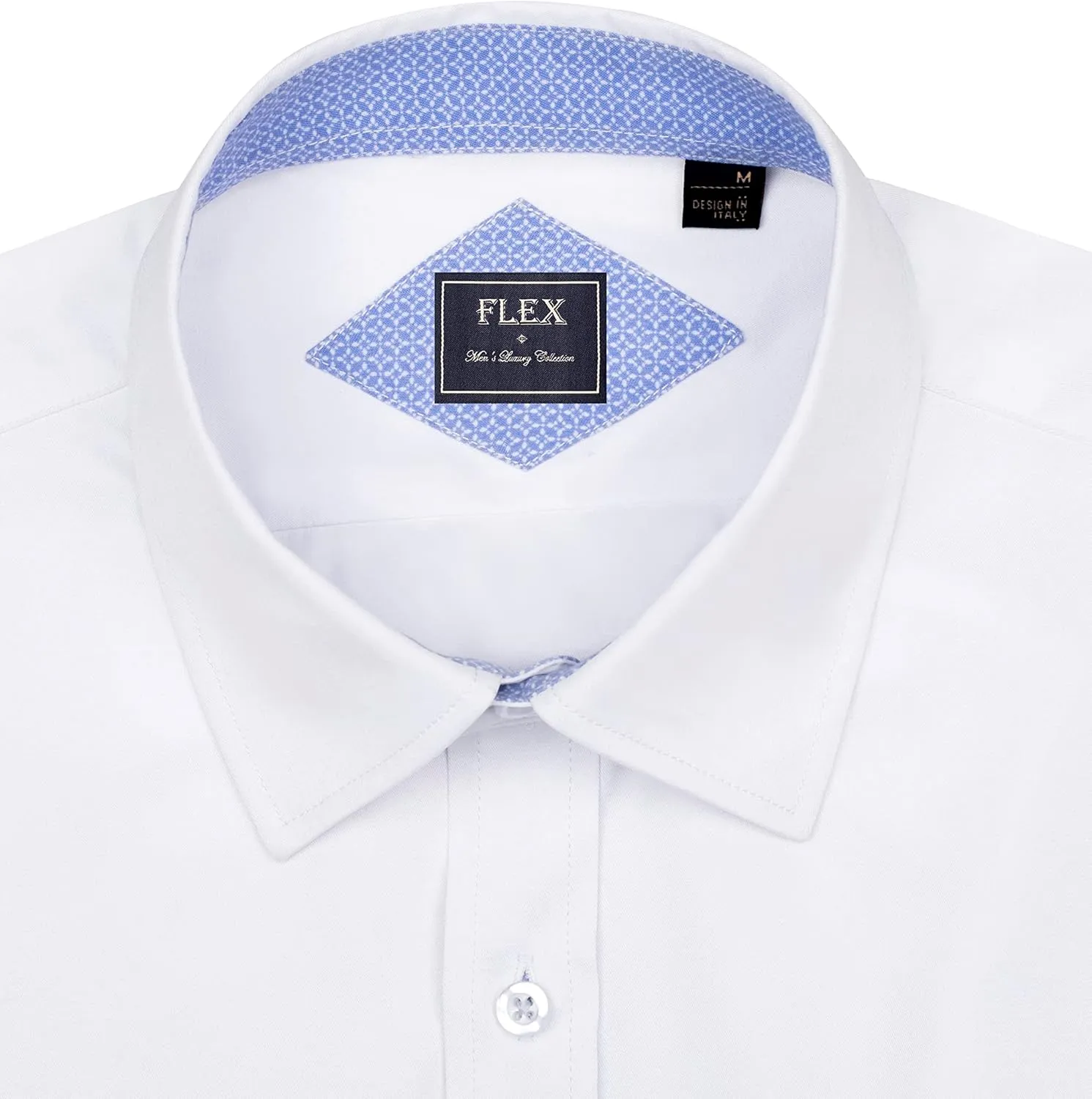 Alimens & Gentle Men's Dress Shirts Long Sleeve Wrinkle-Free Business Casual Button Down Shirt