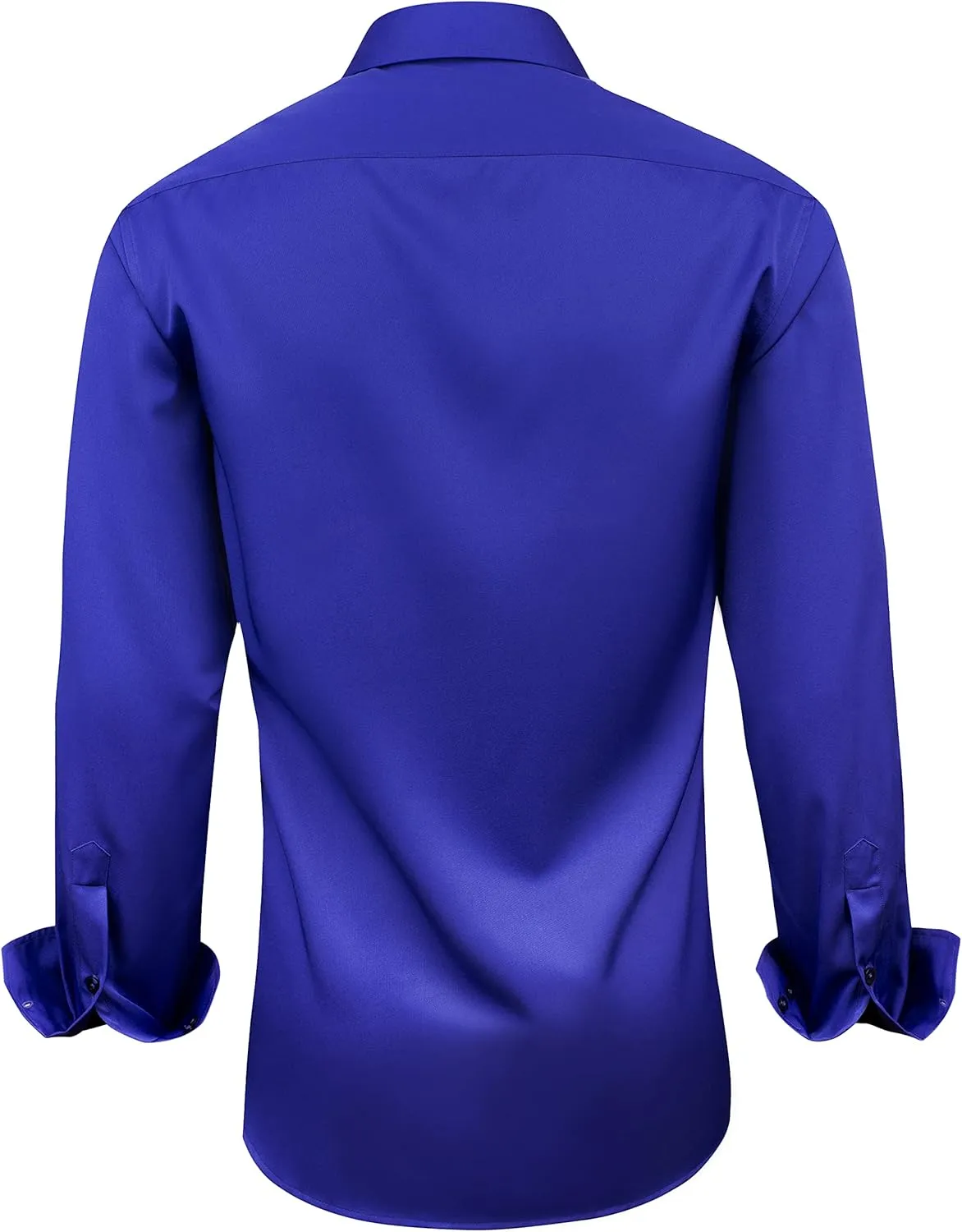 Alimens & Gentle Men's Dress Shirts Long Sleeve Wrinkle-Free Business Casual Button Down Shirt