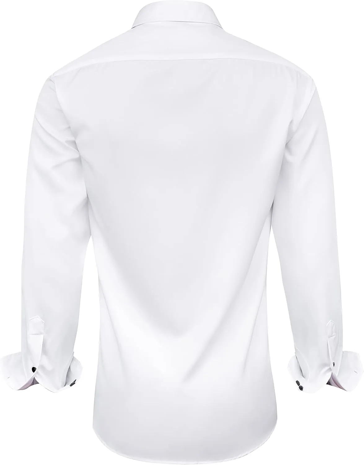 Alimens & Gentle Men's Dress Shirts Long Sleeve Wrinkle-Free Business Casual Button Down Shirt