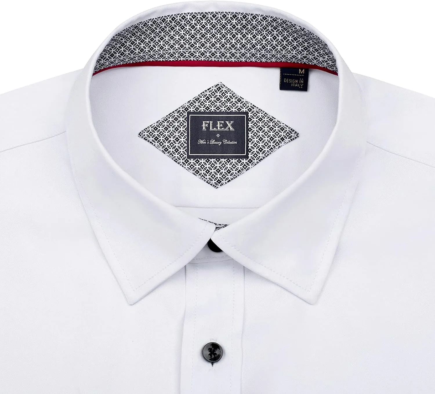 Alimens & Gentle Men's Dress Shirts Long Sleeve Wrinkle-Free Business Casual Button Down Shirt