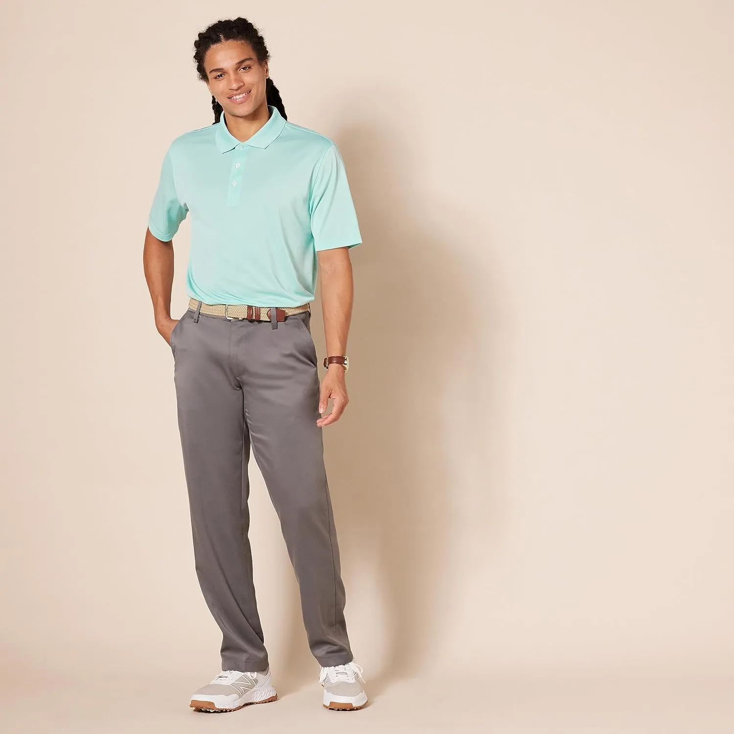 Amazon Essentials Men's Golf Polo Shirt, Quick Dry, Short Sleeve