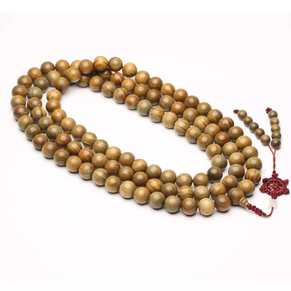 Asian handmade rosary beads rosary wood sandalwood beads buddhist prayer high quality 12mm beads