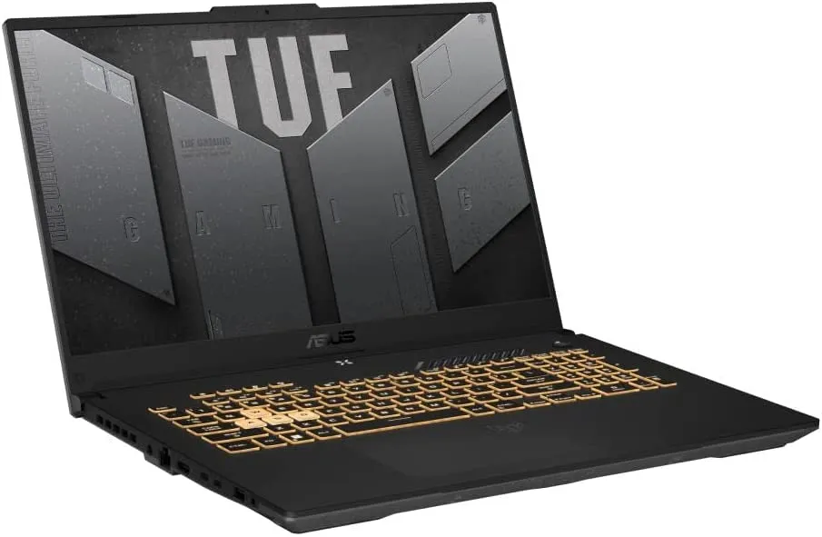 ASUS TUF Gaming A17 (2023) Gaming Laptop, 17.3 FHD 144Hz Display, GeForce RTX 4060, AMD Ryzen 7 7735HS, 16GB DDR5, 1TB PCIe 4.0 SSD, Wi-Fi 6, Windows 11, FA707NV-ES74