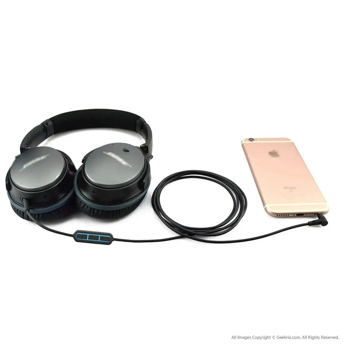 Audio Cable for Bose Qc25 35 Soundtrue Oe2 Ae2 Headphones