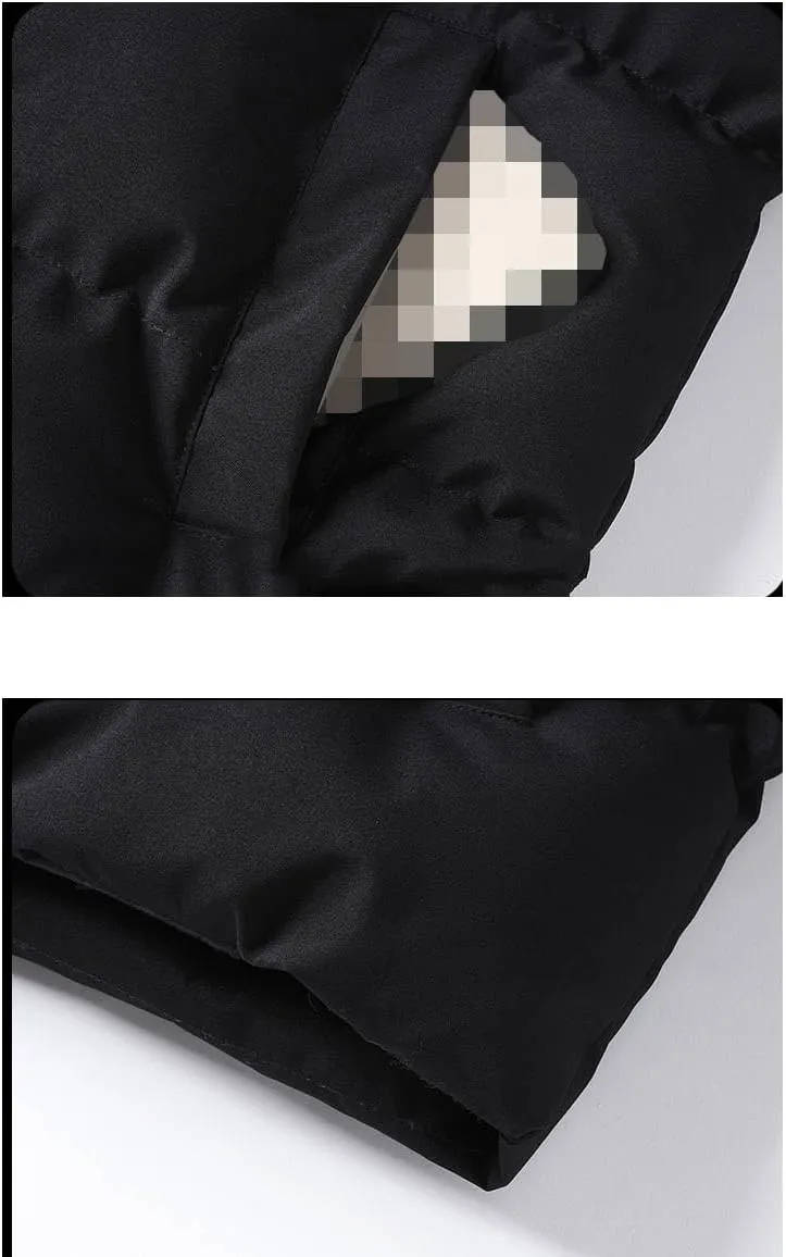 Autumn/Winter New Men Classic Fashion Versatile Solid-Color Cotton-Padded Jacket Men's Thick Warm Coat plus size male tops