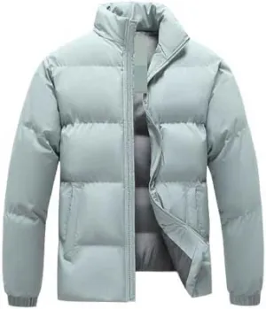 Autumn/Winter New Men Classic Fashion Versatile Solid-Color Cotton-Padded Jacket Men's Thick Warm Coat plus size male tops