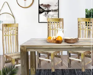 AVALON INDIAN WOODEN ZEN MANGO DINING TABLE