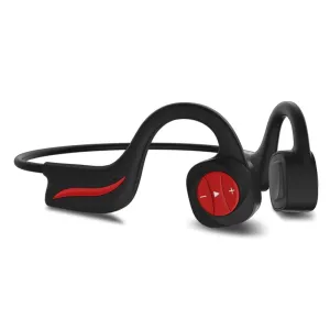 B20 Magnetic Suction Charging Bone Conduction Wireless Swimming Earphone Red