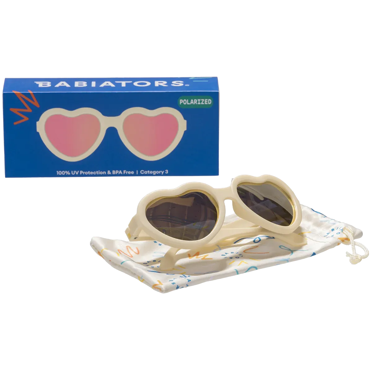 Babiators Polarized Hearts Sweet Cream