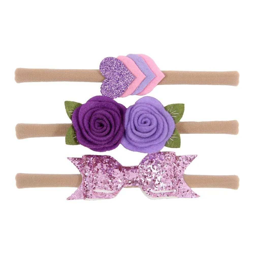 Babymoon Fusion Hairbands Headbands (Purple Purple Pink)