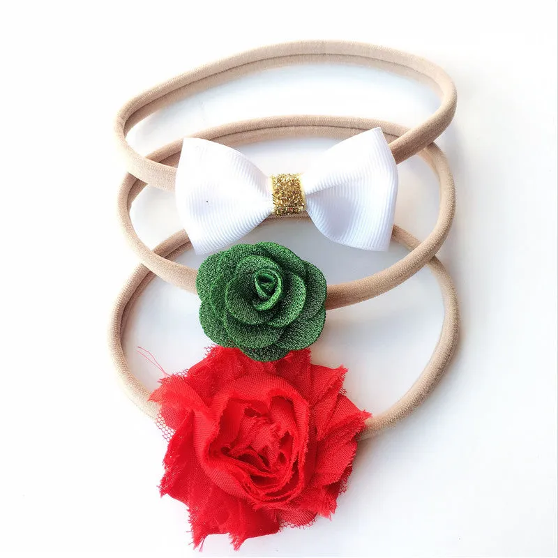 Babymoon Fusion Hairbands Headbands - Red Green White