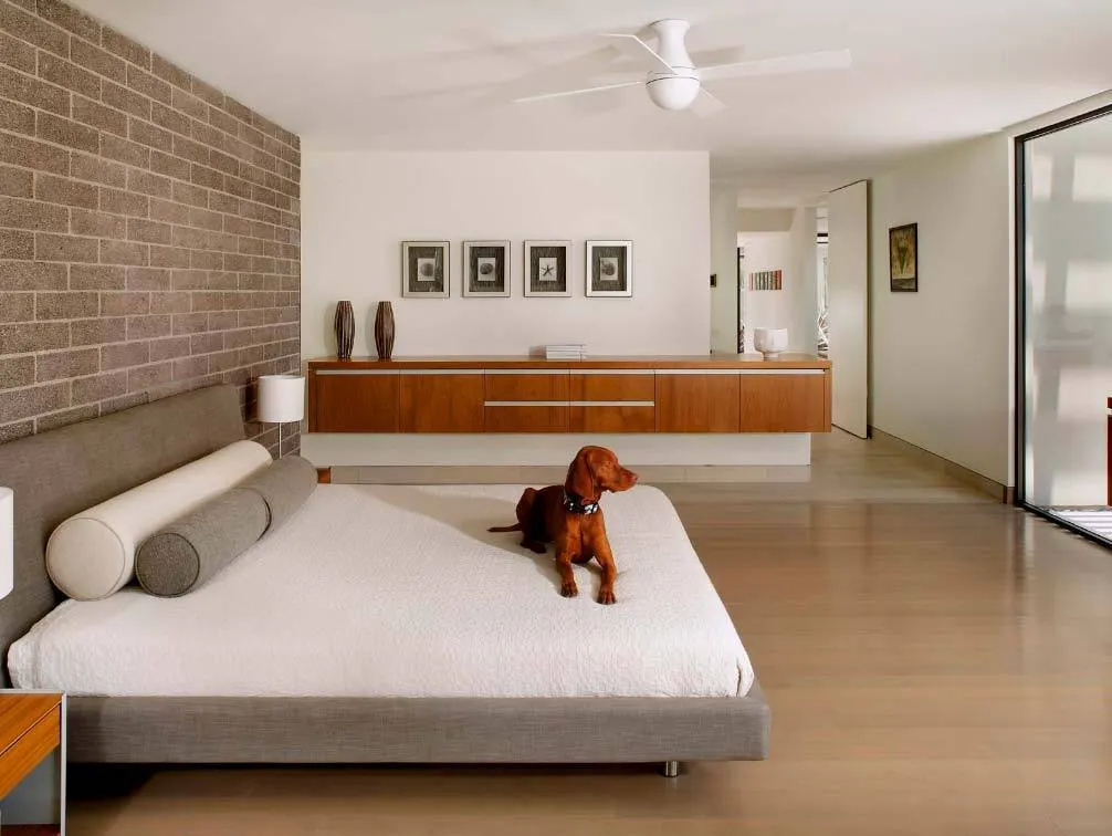 Ball Flush Ceiling Fan 52" - Brushed Aluminum