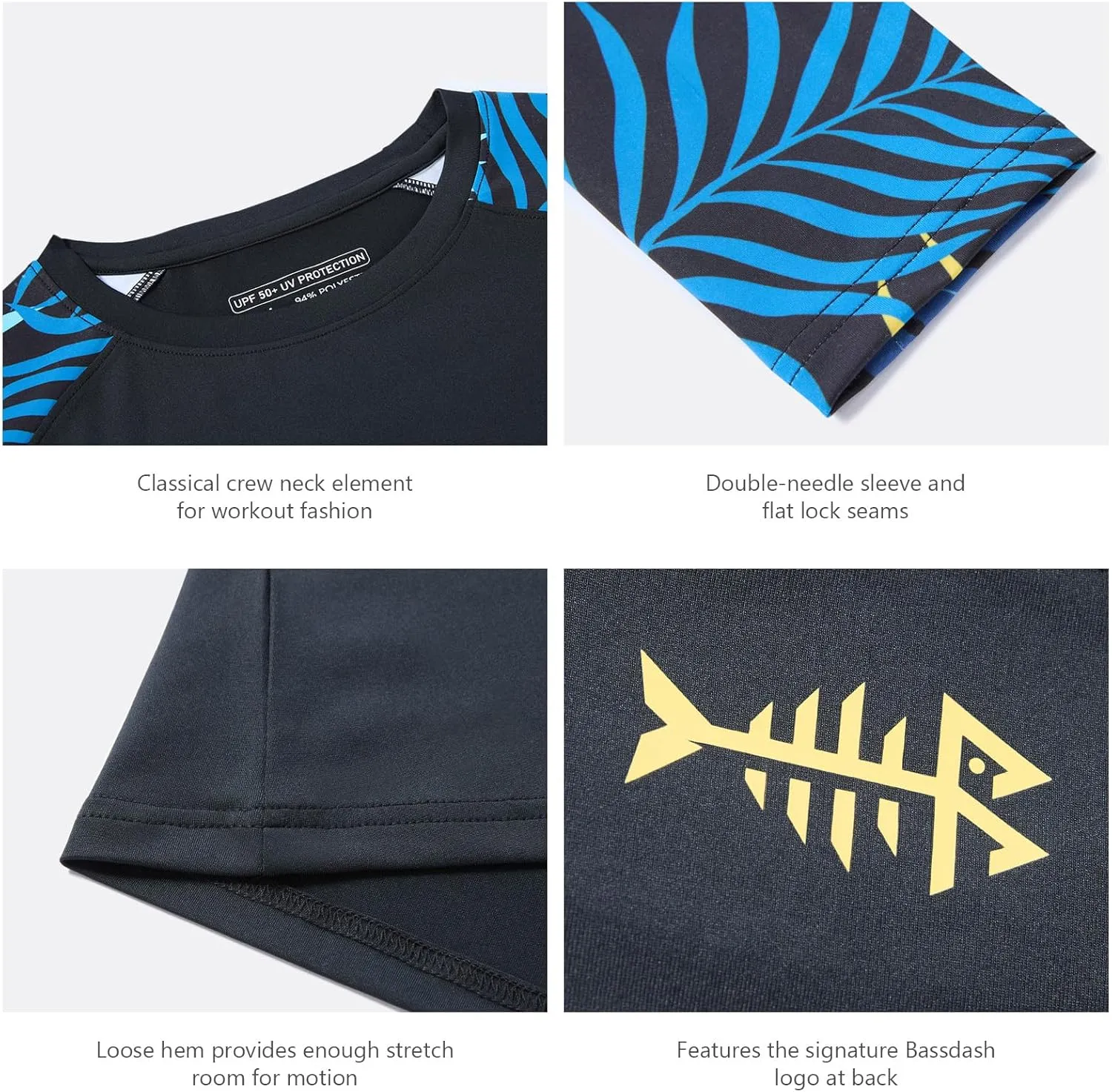 BASSDASH Womens UPF 50  UV Sun Protection T-Shirt Long Sleeve Fishing Hiking Performance Shirts
