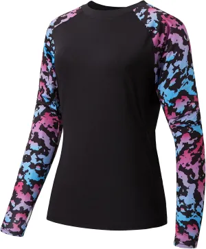 BASSDASH Womens UPF 50  UV Sun Protection T-Shirt Long Sleeve Fishing Hiking Performance Shirts