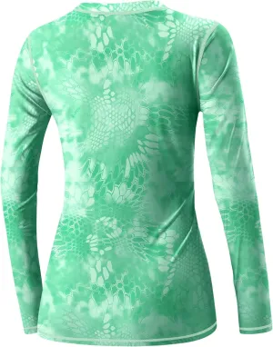 BesserBay Womens UPF 50  Long Sleeve Rash Guard Sun Protection Outdoor Performance Shirts for Hiking Swim Fishing