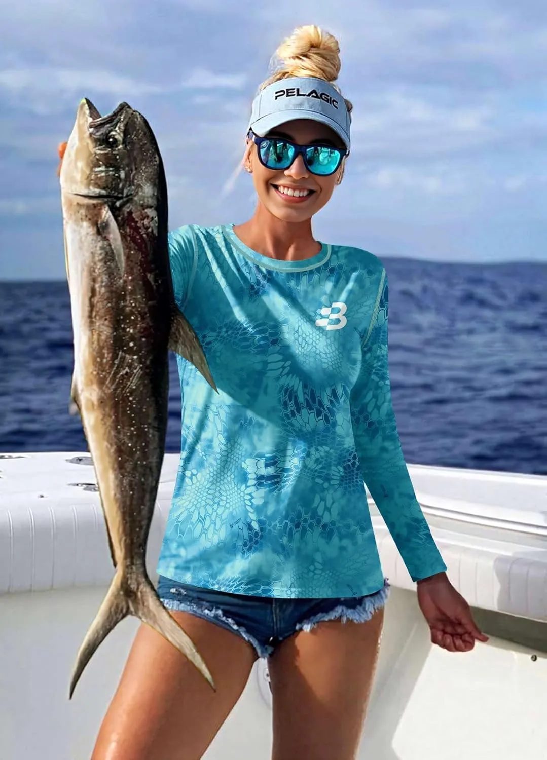 BesserBay Womens UPF 50  Long Sleeve Rash Guard Sun Protection Outdoor Performance Shirts for Hiking Swim Fishing