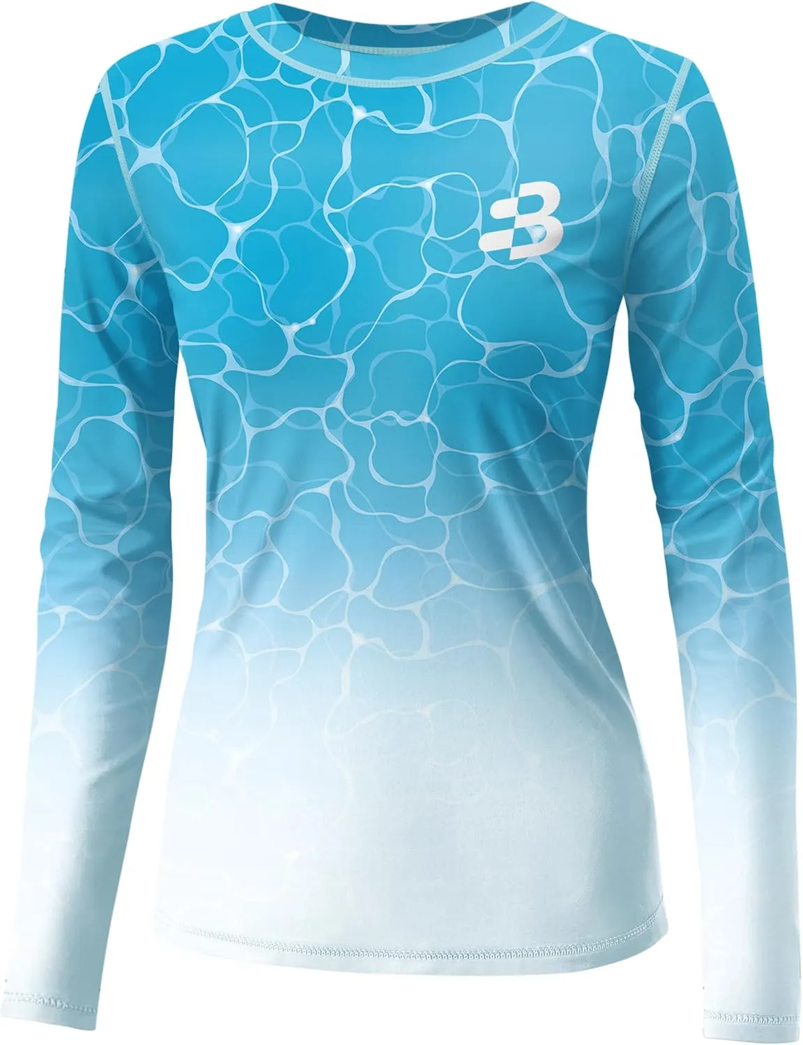 BesserBay Womens UPF 50  Long Sleeve Rash Guard Sun Protection Outdoor Performance Shirts for Hiking Swim Fishing