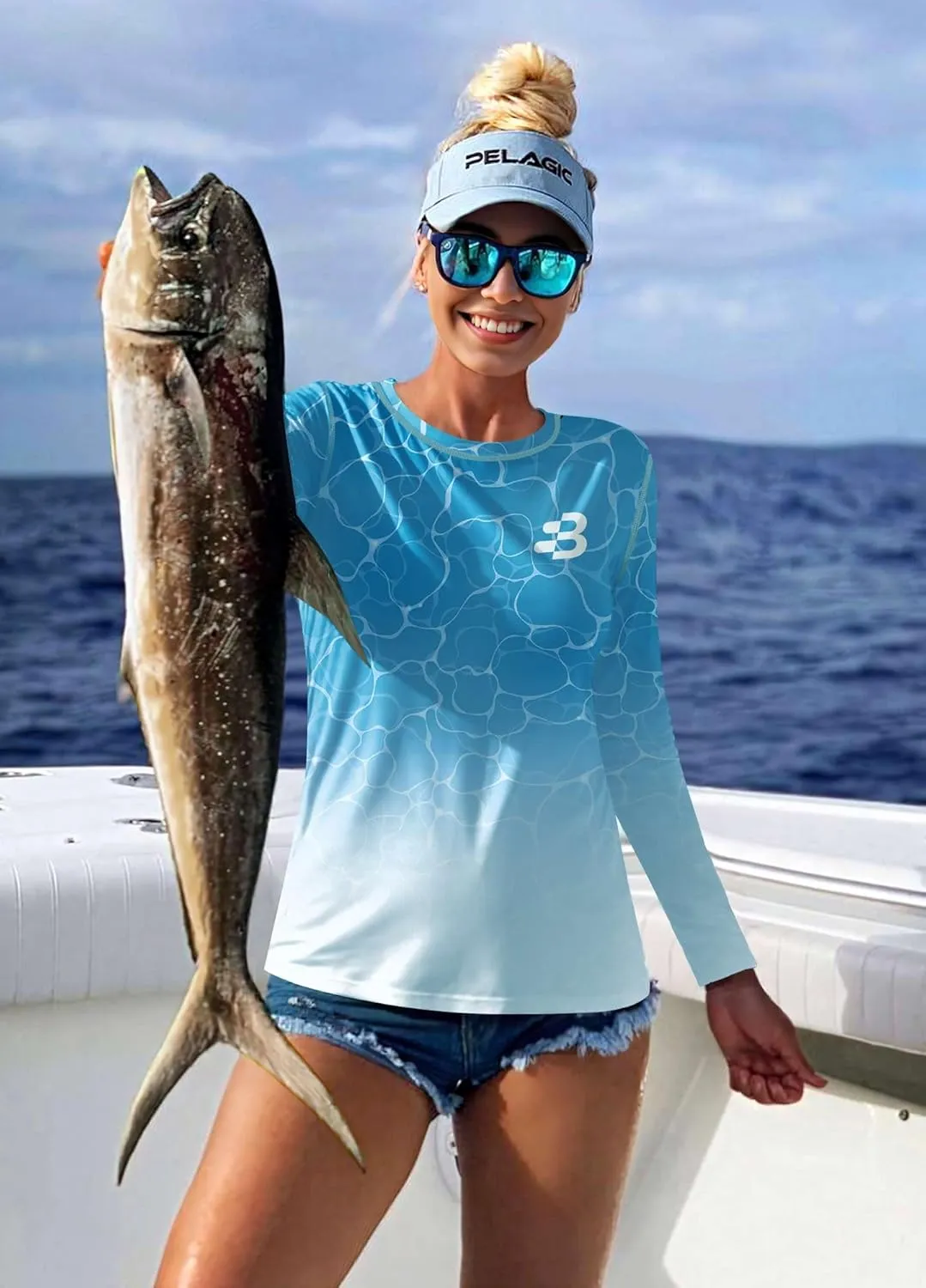 BesserBay Womens UPF 50  Long Sleeve Rash Guard Sun Protection Outdoor Performance Shirts for Hiking Swim Fishing