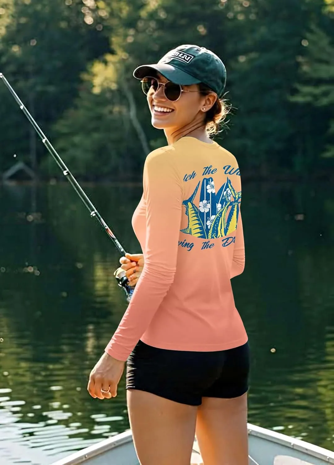 BesserBay Womens UPF 50  Long Sleeve Rash Guard Sun Protection Outdoor Performance Shirts for Hiking Swim Fishing