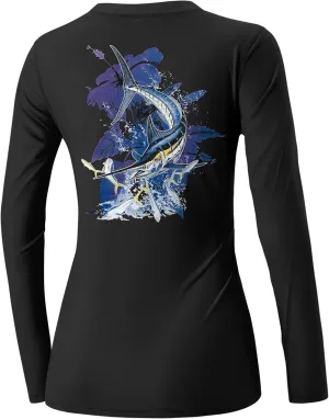BesserBay Womens UPF 50  Long Sleeve Rash Guard Sun Protection Outdoor Performance Shirts for Hiking Swim Fishing