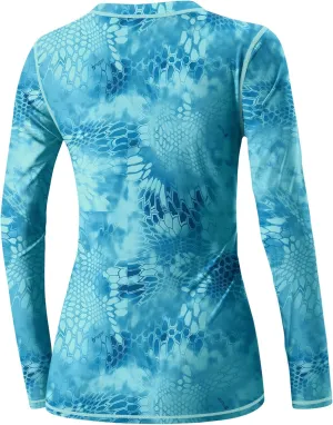 BesserBay Womens UPF 50  Long Sleeve Rash Guard Sun Protection Outdoor Performance Shirts for Hiking Swim Fishing