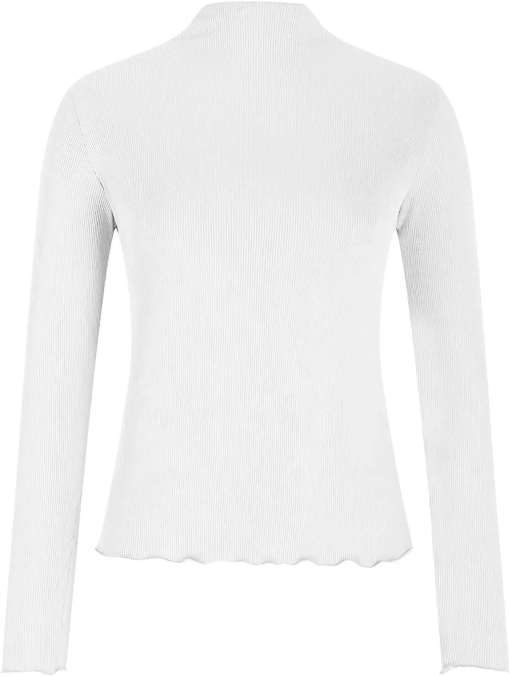 Blouses for Womens Dressy Casaul Slim Fitted Long Sleeve Shirts Solid Color Daily Basic Tee Girls Fashion Fall Top