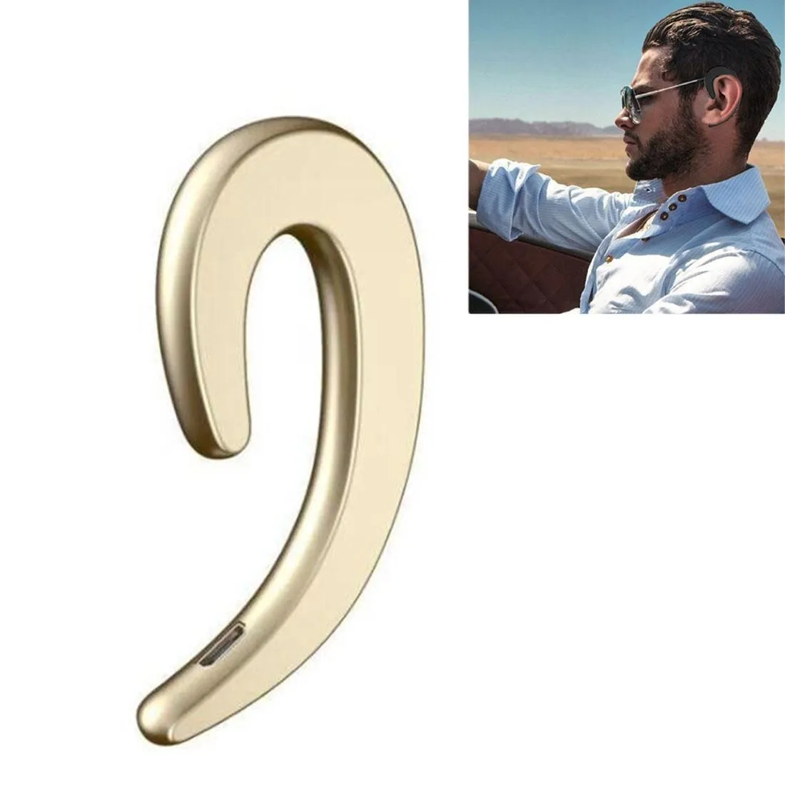 Bluetooth Bone Conduction Sports Earphones with Earhook - V4.1