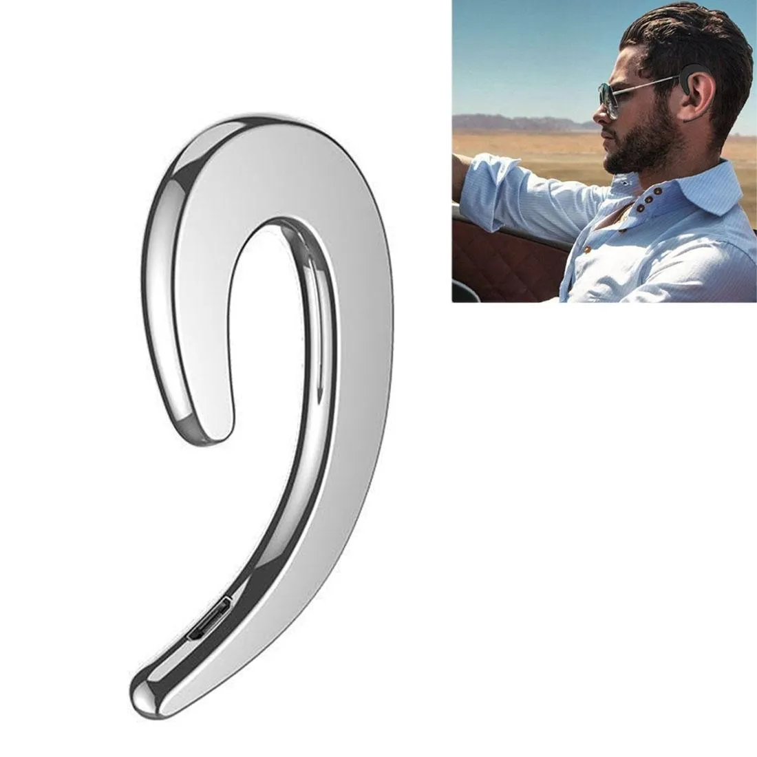Bluetooth Bone Conduction Sports Earphones with Earhook - V4.1