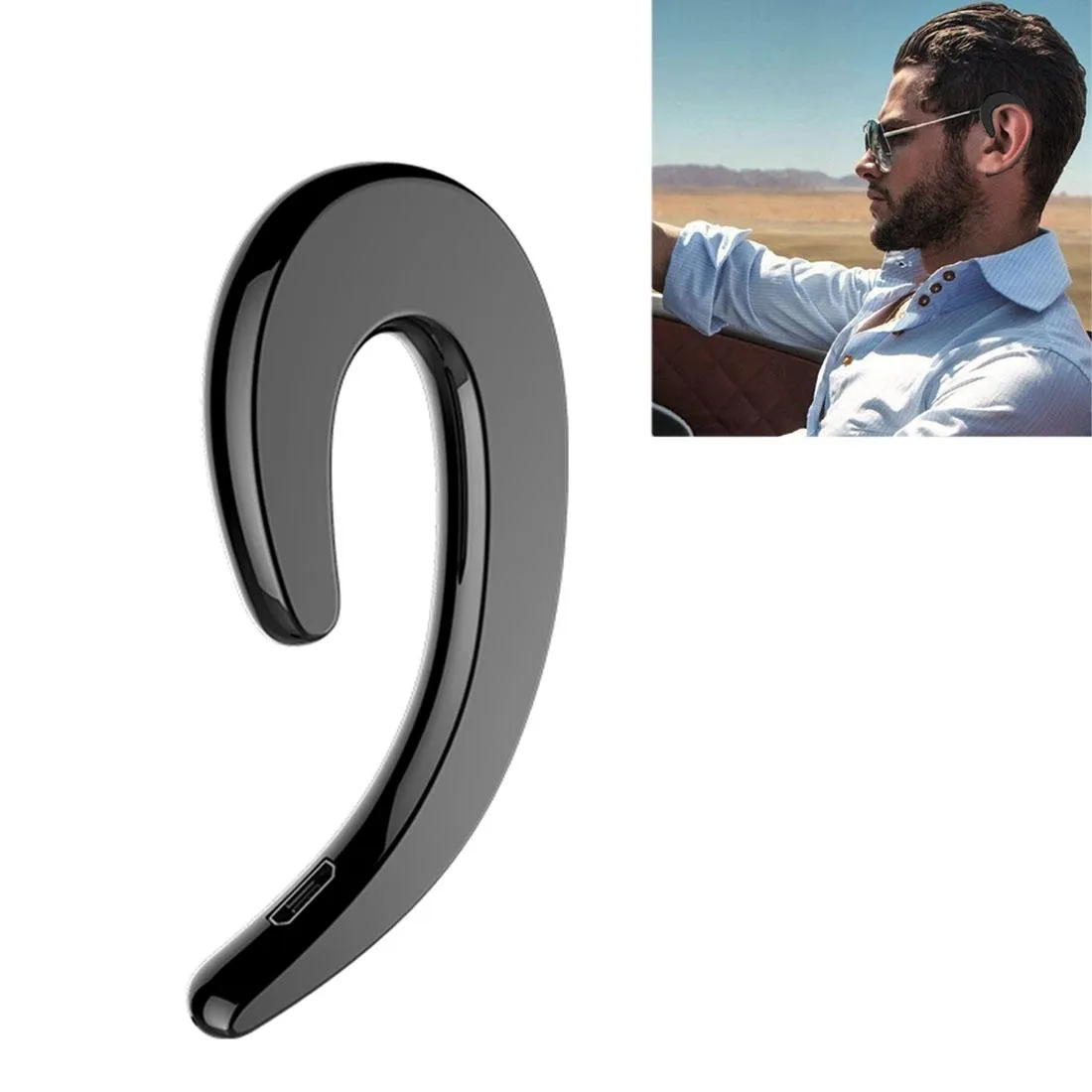 Bluetooth Bone Conduction Sports Earphones with Earhook - V4.1