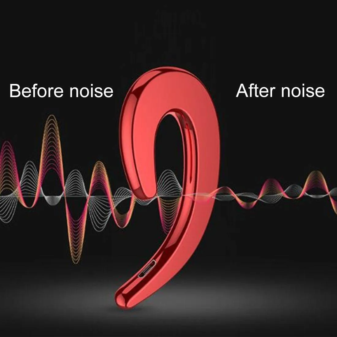 Bluetooth Bone Conduction Sports Earphones with Earhook - V4.1