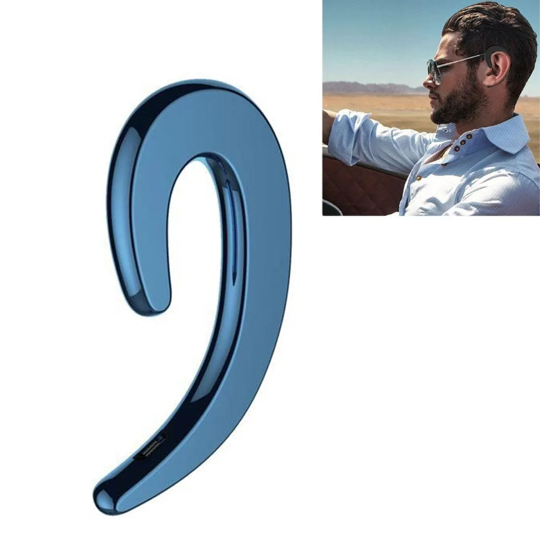 Bluetooth Bone Conduction Sports Earphones with Earhook - V4.1