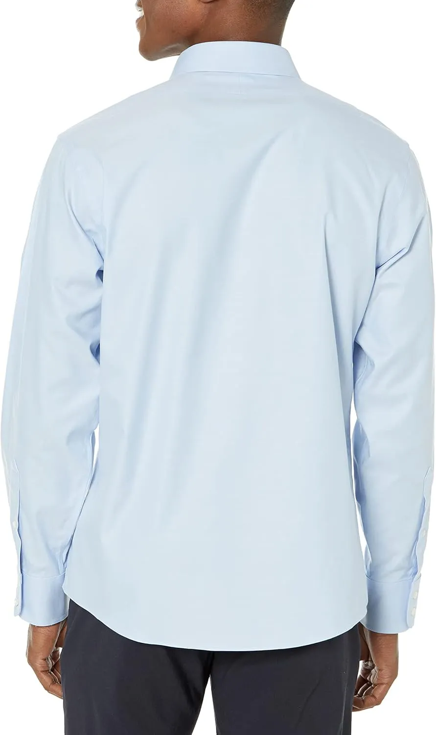Brooks Brothers Men's Non-Iron Stretch Twill Solid Ainsley Spread Collar Dress Shirt