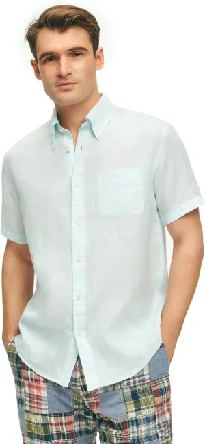 Brooks Brothers Men's Short Sleeve Button Down Sport Shirt