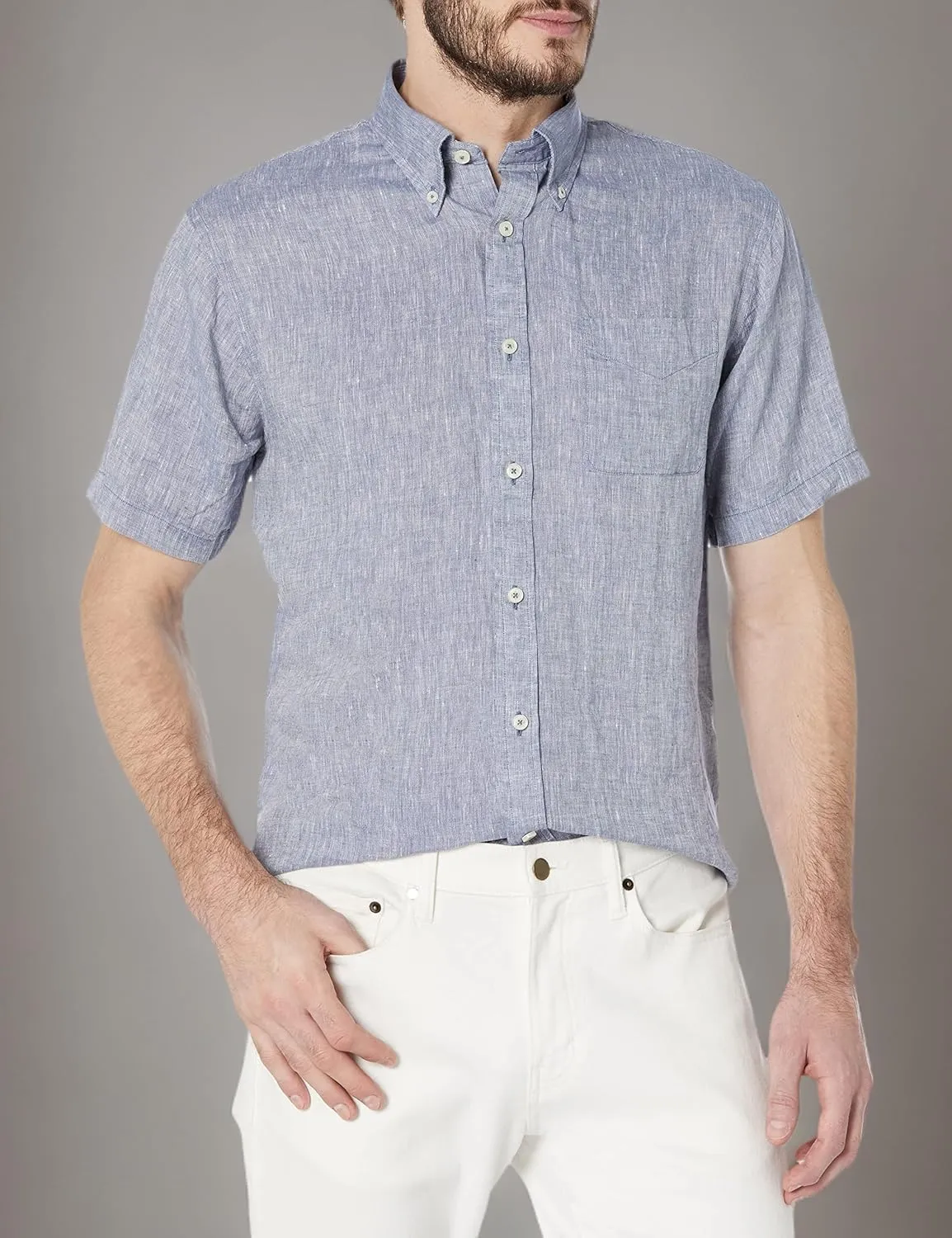 Brooks Brothers Men's Short Sleeve Button Down Sport Shirt