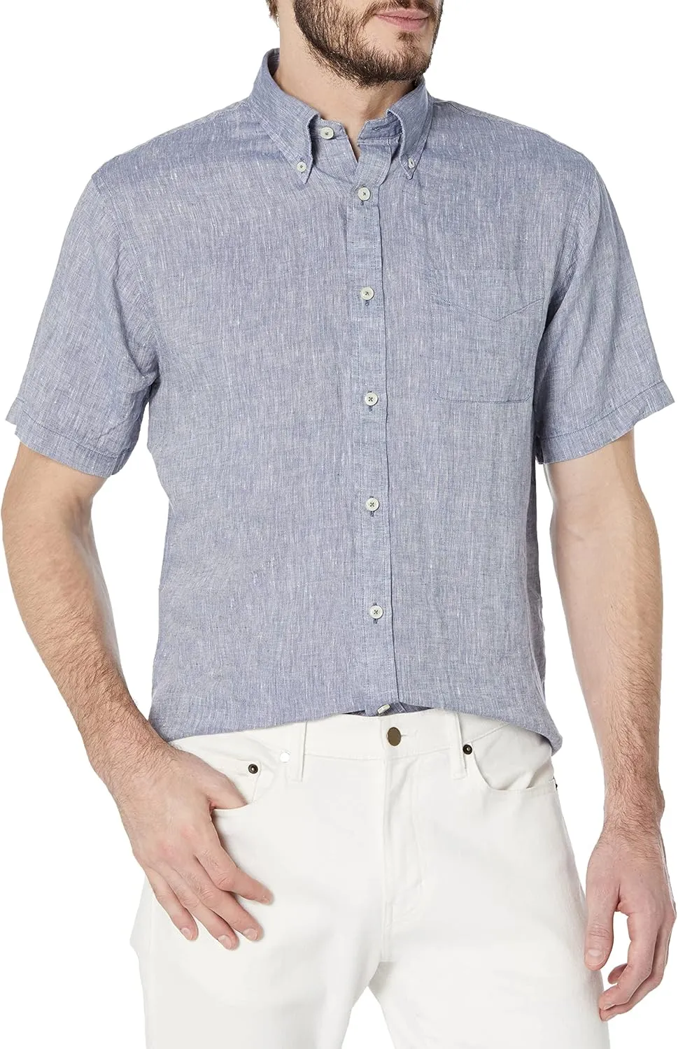 Brooks Brothers Men's Short Sleeve Button Down Sport Shirt